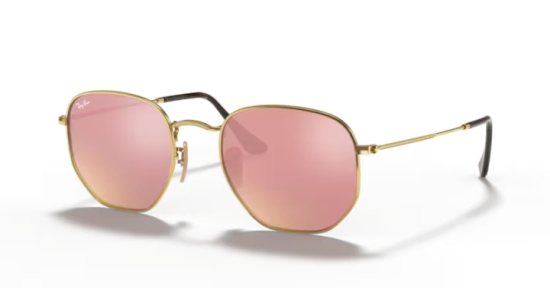 Okulary przeciwsłoneczne Ray-Ban HEXAGONAL FLAT LENSES RB3548N 001/Z2 